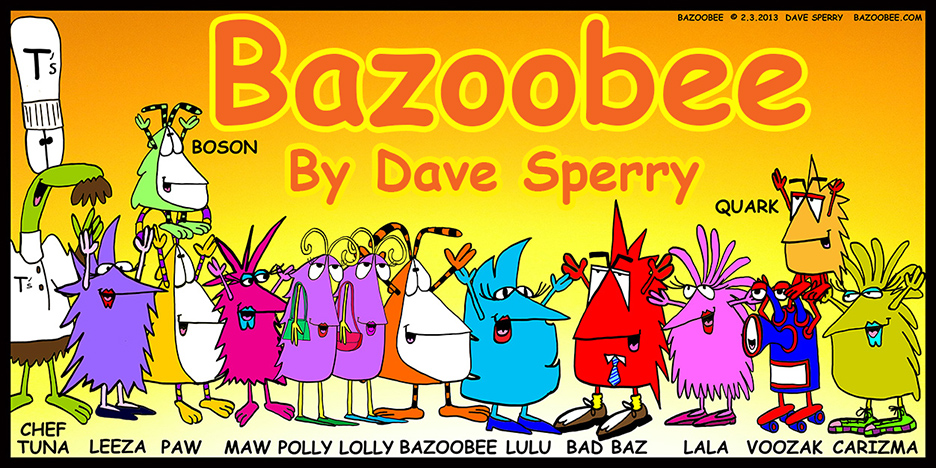 Bazoobee.com entrance webcomic splash page